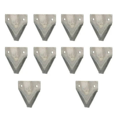 Bethesda Industrial Sickle Section 3" x 3 1/4" TS H Black Anvil Package of 10