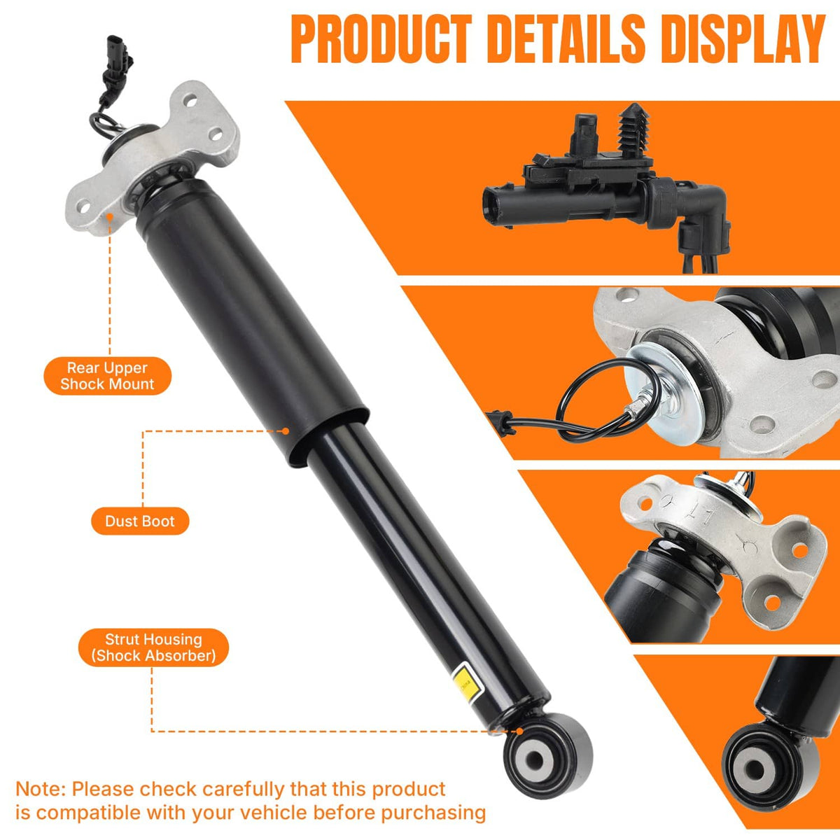 Bethesda Industrial Rear Left & Right Shock Absorbers 23281657 Fit for Chevrolet Camaro 2016-2024