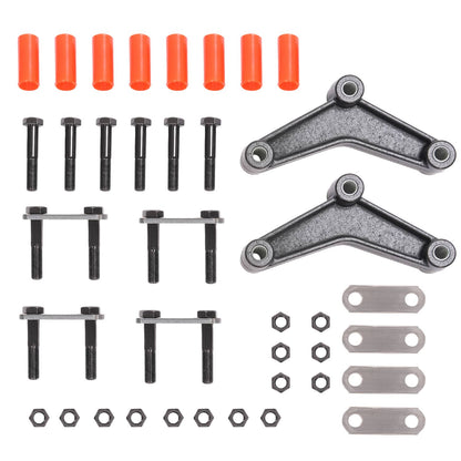 Bethesda Industrial Springs Tandem For 1 3/4" wide Leaf Springs Trailer Axle Suspension Shackle Kit
