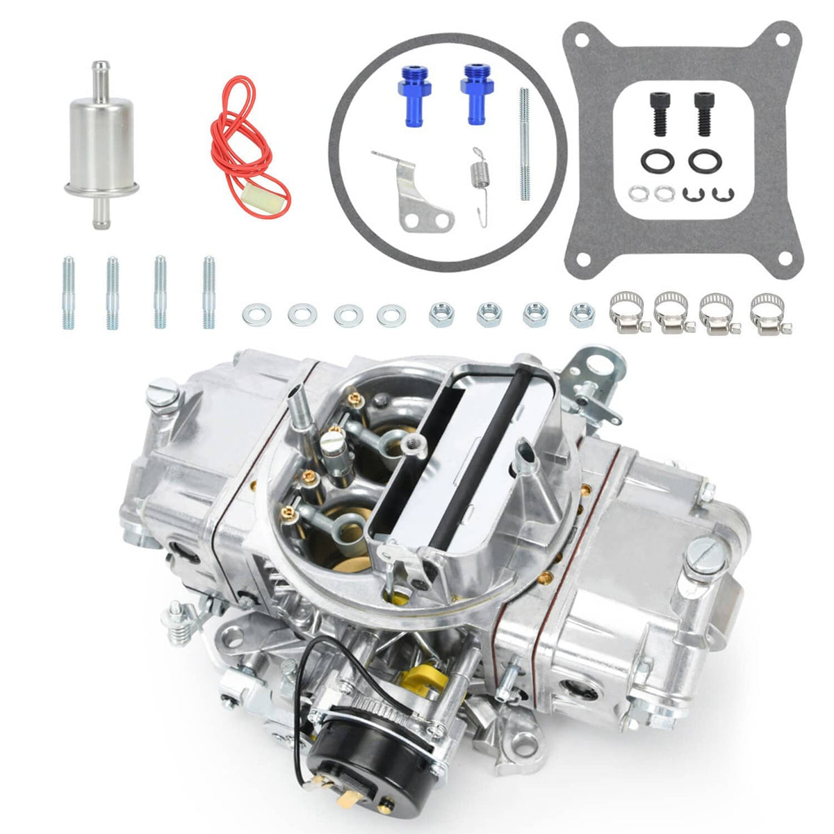 Bethesda Industrial 4 Barrel Carburetor E-Choke For Holley Quickfuel Brawler 750 CFM Double Pumper