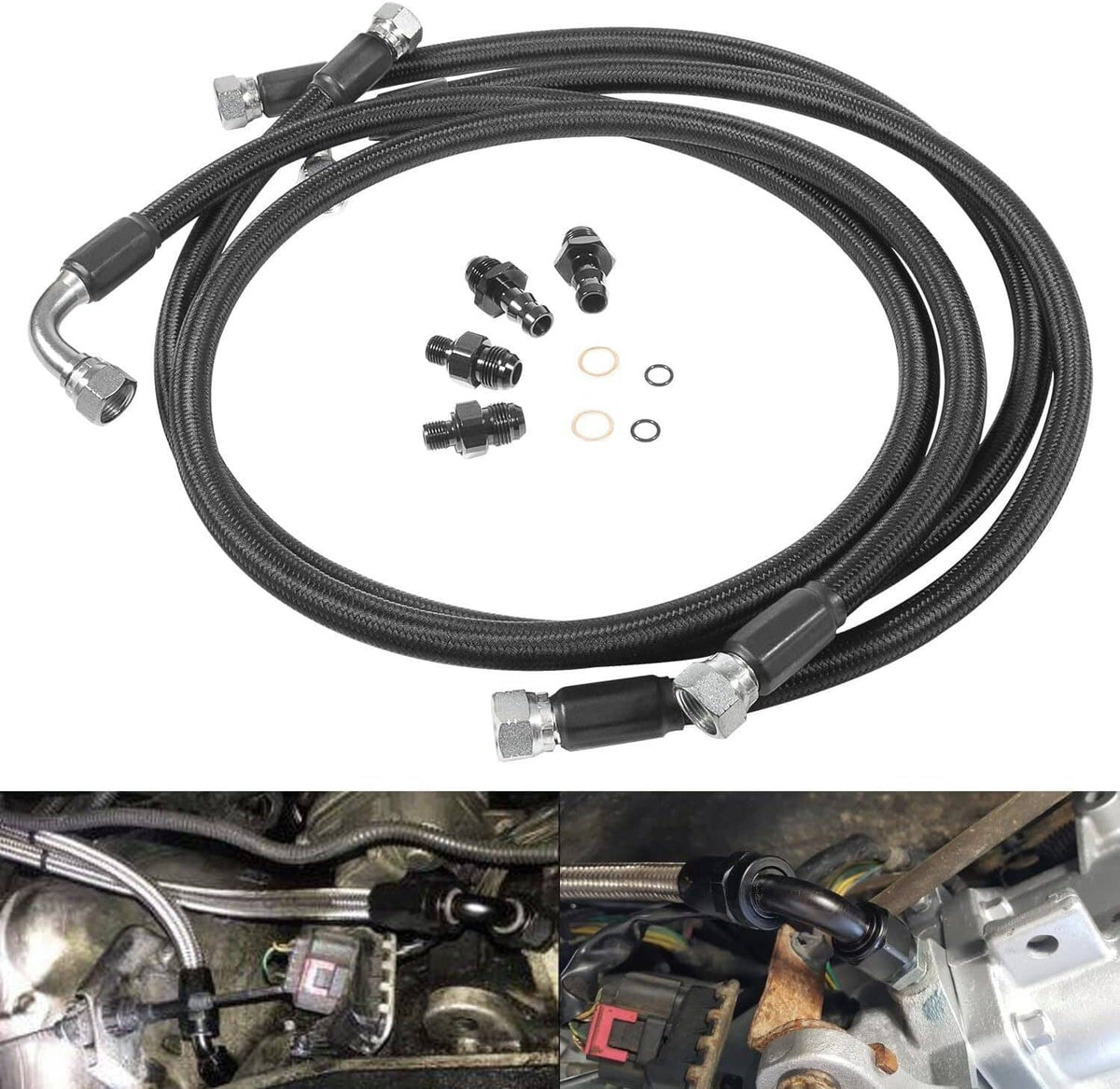 Bethesda Industrial New 48RE Transmission Cooler Hose Line Fittings for 2003-2007 Dodge Ram 5.9L