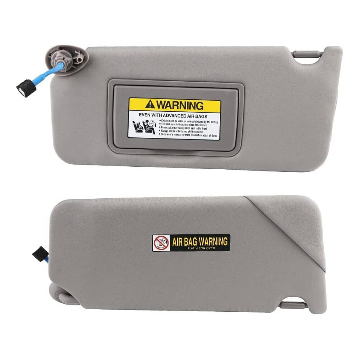 Bethesda Industrial 2x Gray Sun Visor w/ Light & Mirror Set For 2008-2017 Honda Accord 83280TA5A51ZA