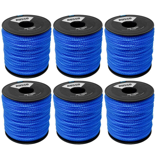 Bethesda Industrial 6PK 5lb .095 Super Twist High Strength Blue Trimmer Line for Echo Stihl RedMax