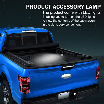 Bethesda Industrial 8ft Long Bed Soft Roll Up Tonneau Cover For Dodge Ram 1500 2500 3500 1994-2018