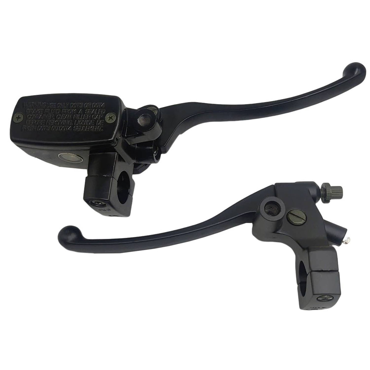 Bethesda Industrial Black 1" 25mm Left Clutch Lever Right Hydraulic Brake Master Cylinder Lever