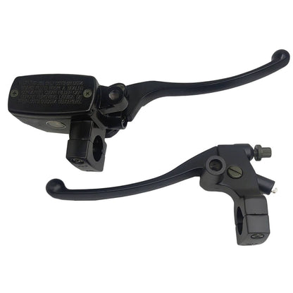Bethesda Industrial Black 1" 25mm Left Clutch Lever Right Hydraulic Brake Master Cylinder Lever