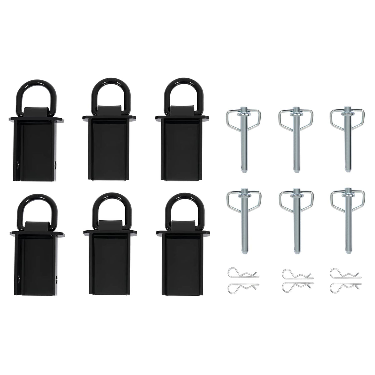 Bethesda Industrial 6PK Heavy-Duty 12,000 Lbs Removable D-Ring Stake Pocket For Flatbed/Trailers