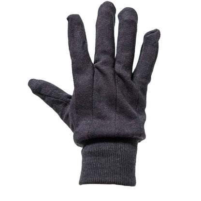 Bethesda Industrial 12 Pack Brown Jersey Gloves With Knit Wrist J2109