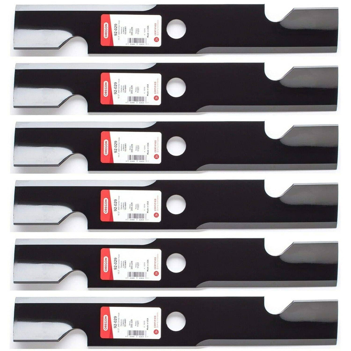 Bethesda Industrial 6PK Oregon Lawn Mower Blades for Toro Titan 48" Deck 109-6872