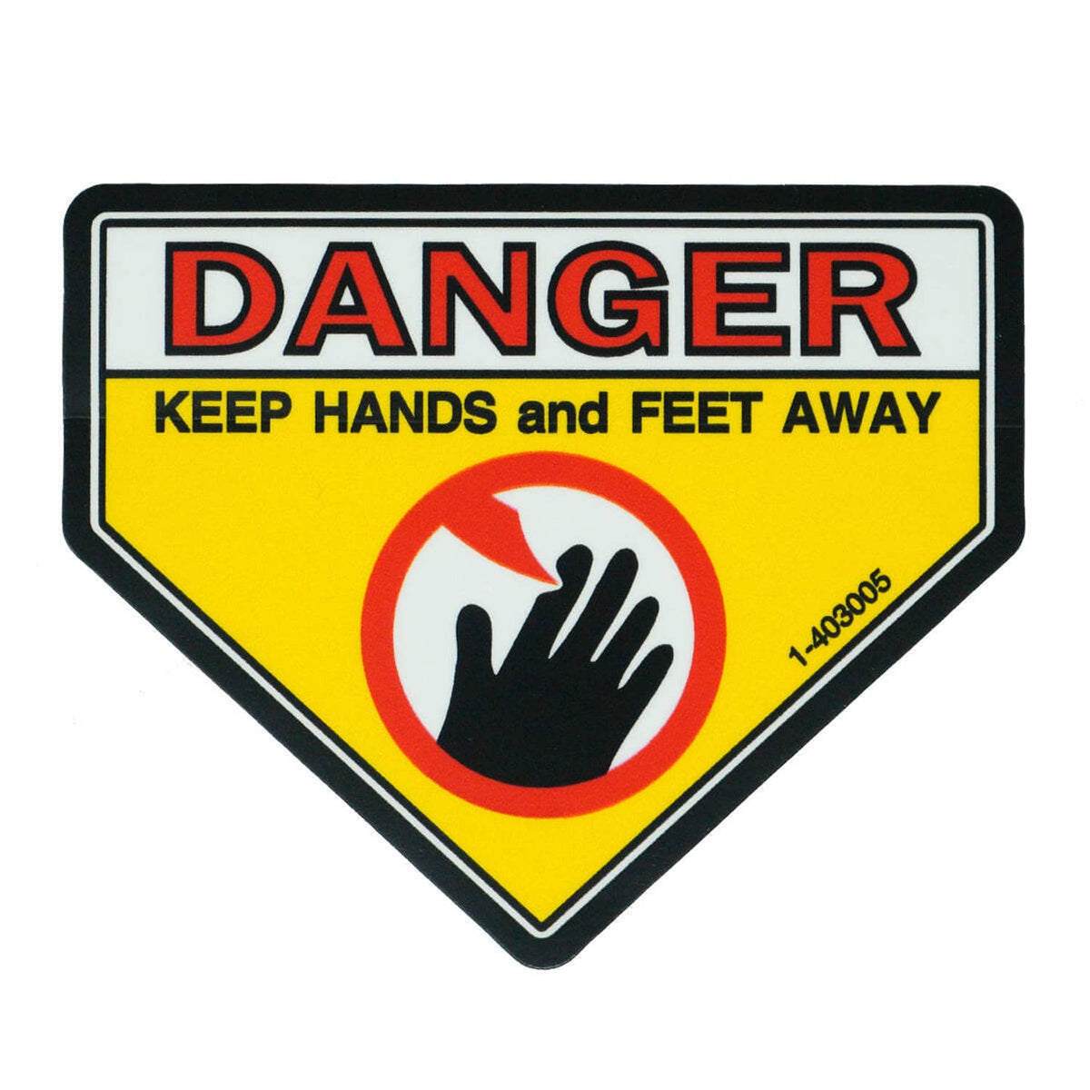 Bethesda Industrial Genuine OEM Toro 1-403005 Danger Decal for Z Master Turbo Force, G3 Riding Mower