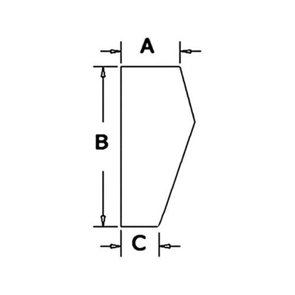 Bethesda Industrial Cab Glass - Windshield Door Lower Left Hand fits Case 580K 580SK 590 D131289