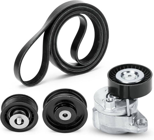 Bethesda Industrial Engine Drive Belt Tensioner & Idler Pulley Serpentine Belt kit For Mercedes-Benz