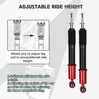 Bethesda Industrial Coilovers Suspension Kits Adjustable Height Struts Shocks For 06-11 Honda Civic