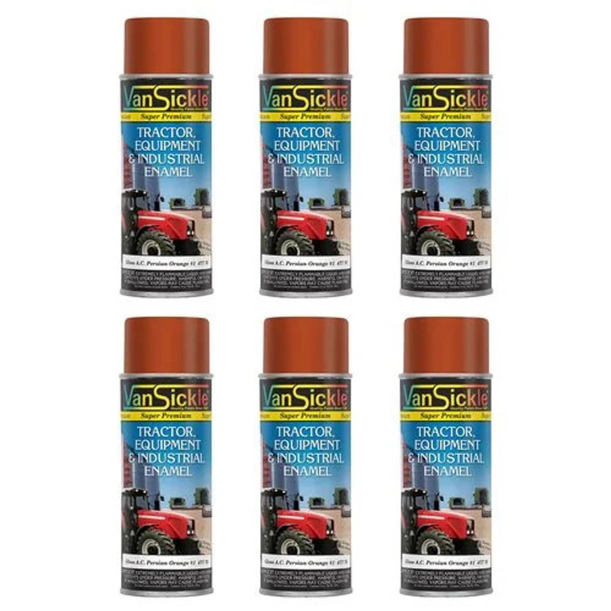 Bethesda Industrial Allis Chalmers Persian Orange Tractor Paint Aerosol 6-Pack