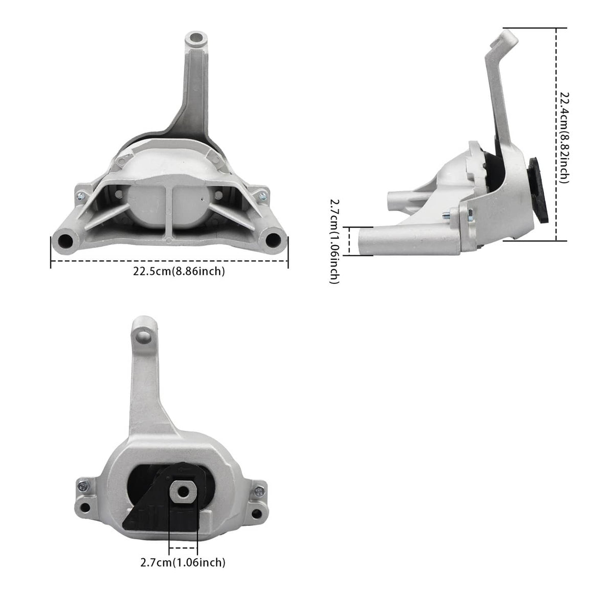 Bethesda Industrial For Nissan Altima 2007-2015 L4 2.5L Auto CVT Engine Motor Transmission Mount Kit