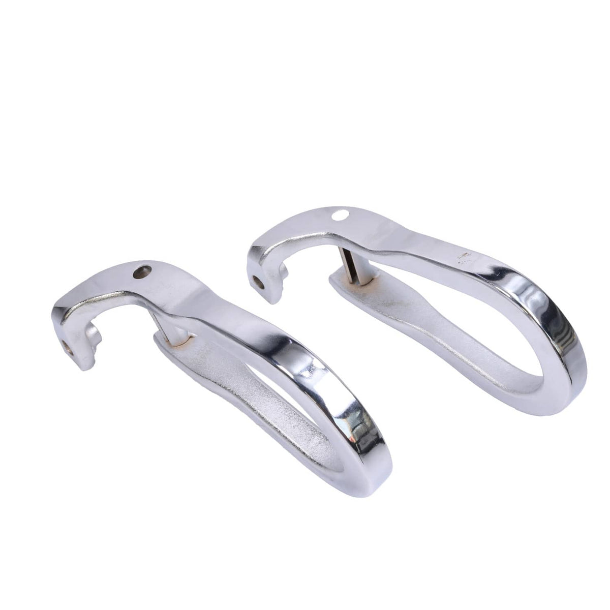Bethesda Industrial Pair Chrome Tow Hooks Kit 84072464 For 2015-2019 Silverado Sierra 2500HD& 3500HD