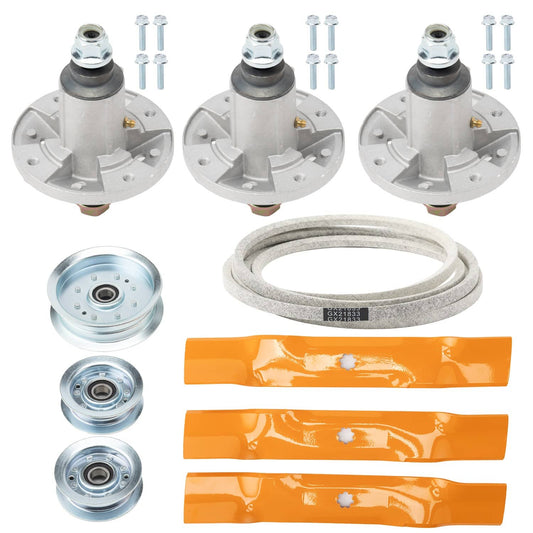 Bethesda Industrial Spindle & Blade With Pulley & Belt For John Deere Models: LA145 LA155 LA165