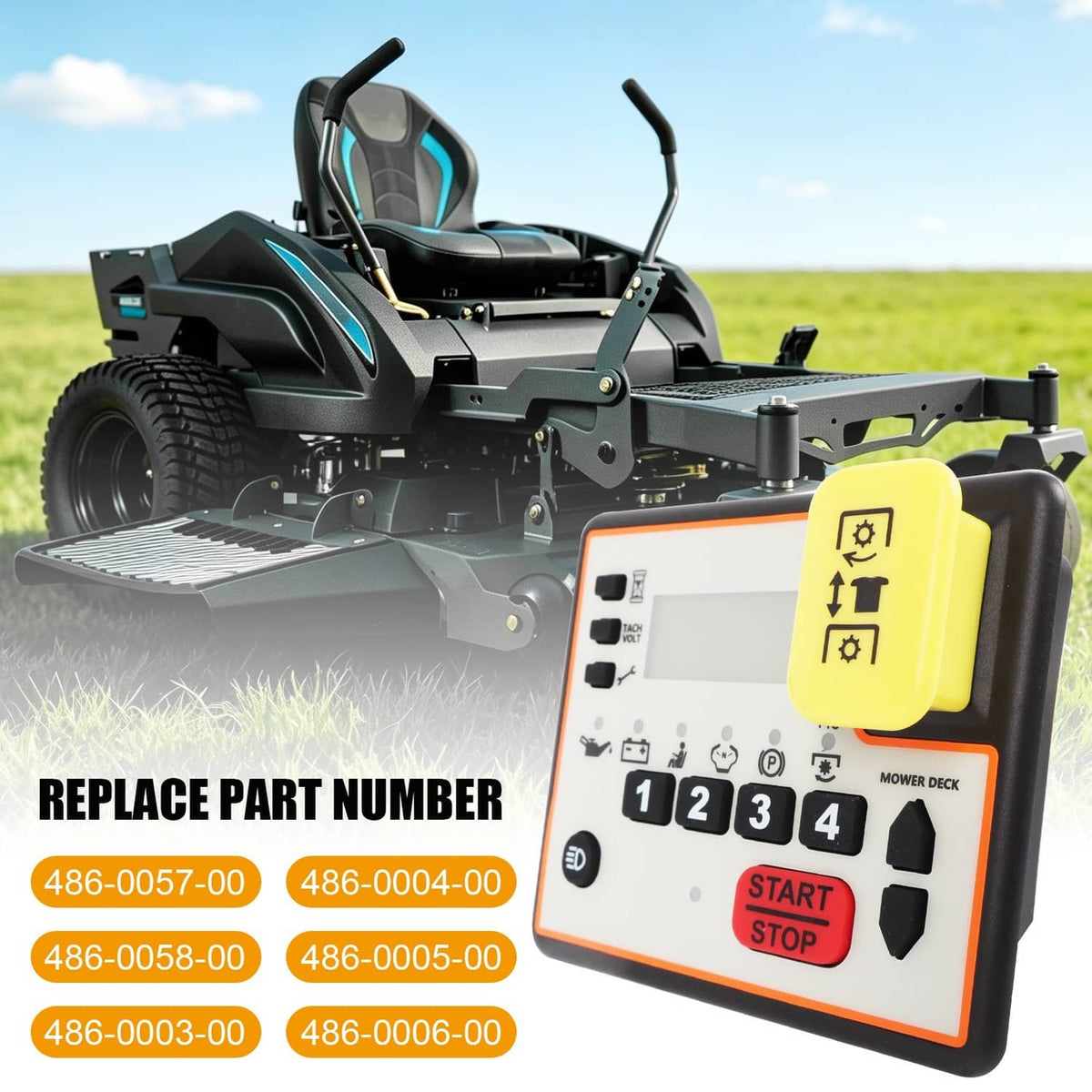 Bethesda Industrial 486-0057-00 Control Panel Console Keypad For Spartan Mowers EFI KGZ XD Zero Turn