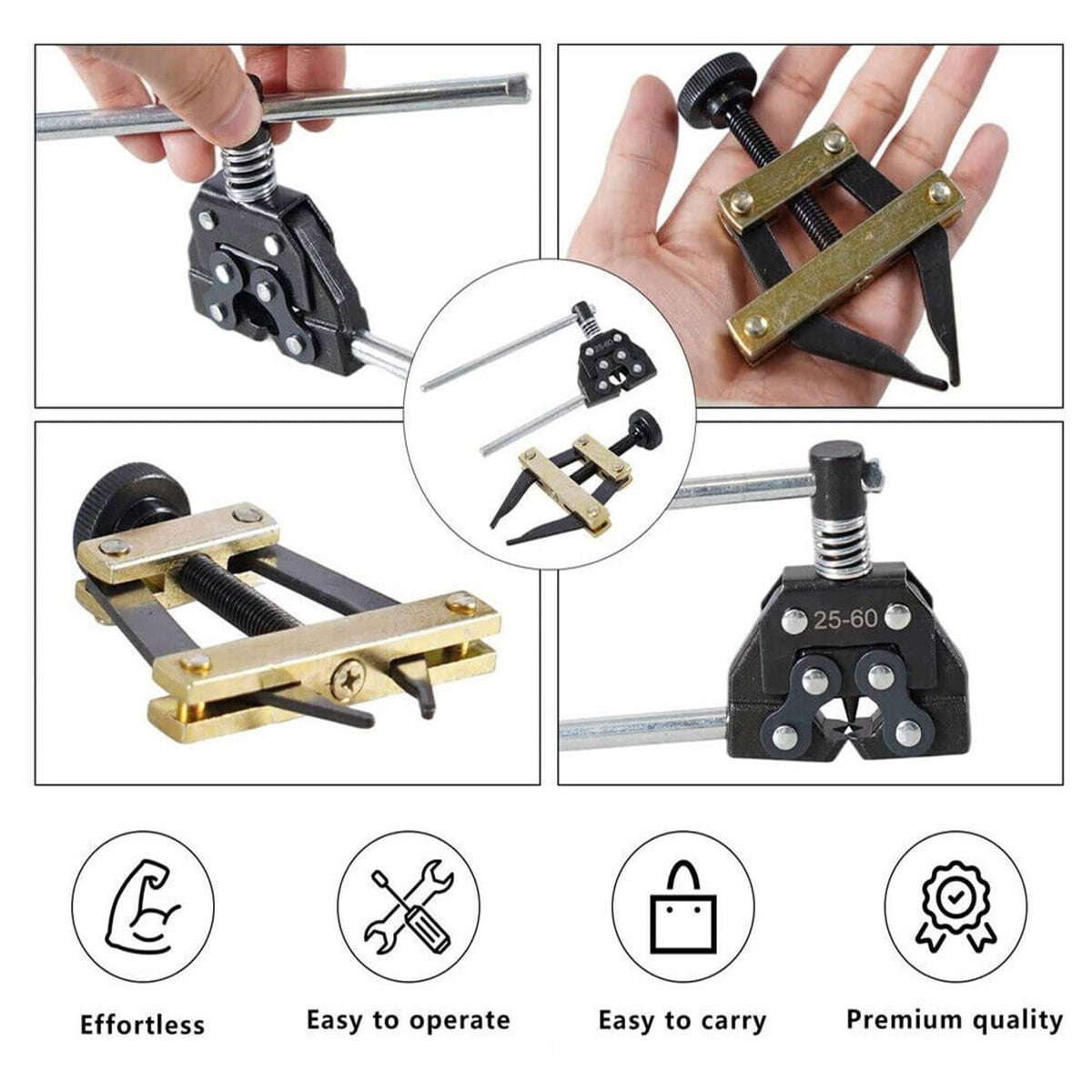 Bethesda Industrial Roller Chain Tools Kit 25-60 Chain Detacher Breaker Cutter Tool For Bike / ATV