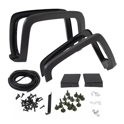 Bethesda Industrial 4Pcs Fender Flares for Chevrolet Silverado 1500 2014 2015 2016 2017 2018 Black