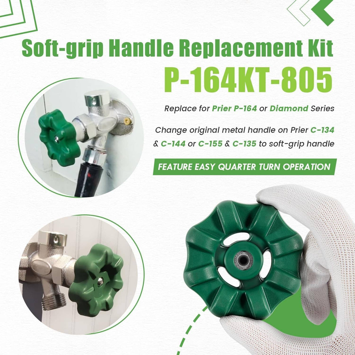 Bethesda Industrial Replace for Prier P-164KT-807 Rebuild Kit fit for P-164 Original or Diamond