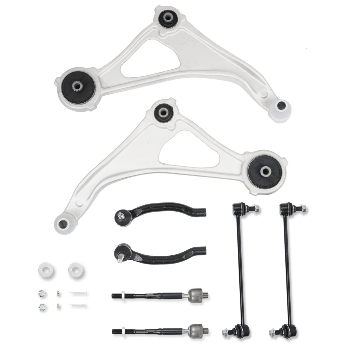 Bethesda Industrial 8Pcs Front Lower Control Arms Sway Bars Tie Rods Kit for Nissan Maxima 2016-2023