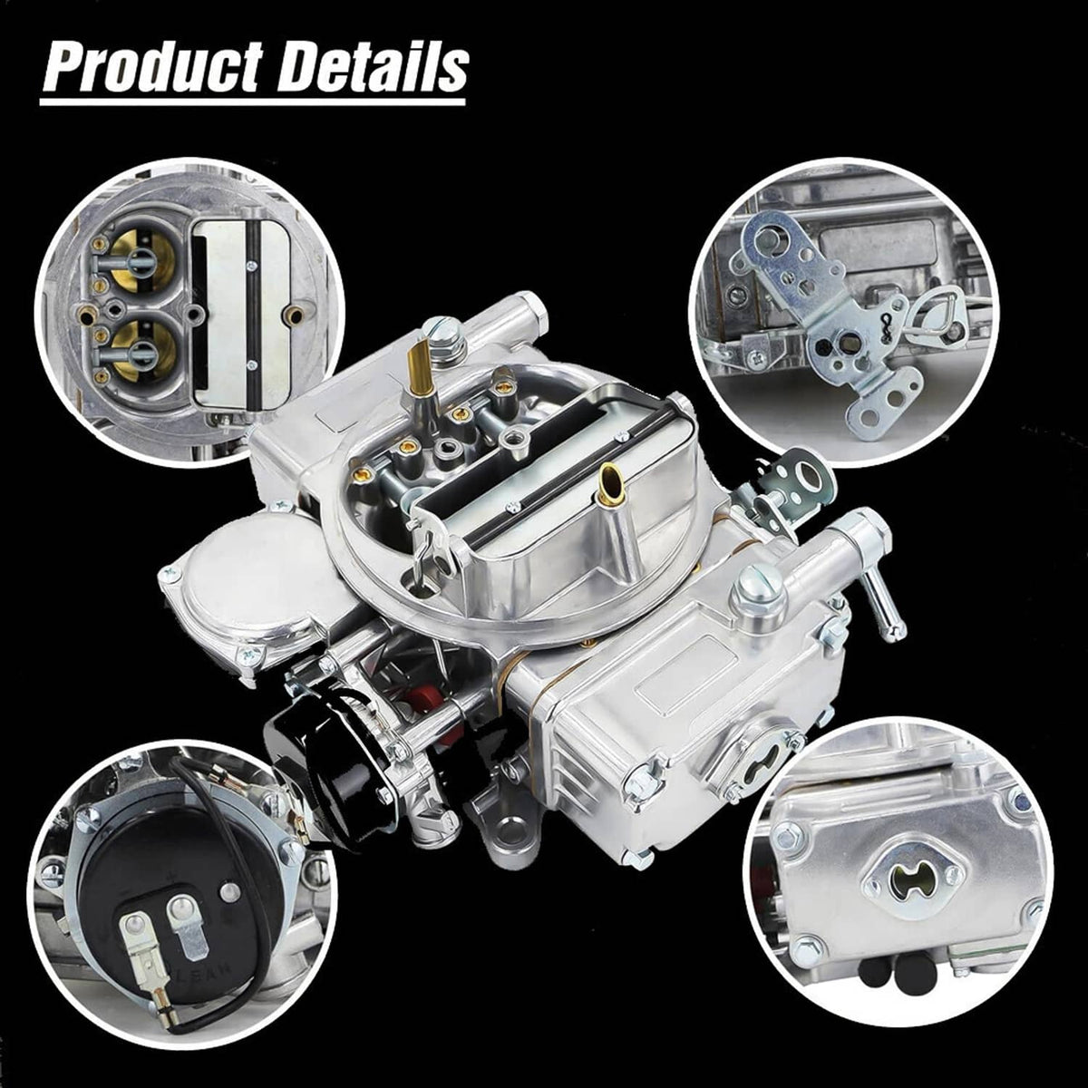 Bethesda Industrial 4 Barrel Carburetor Street Warrior 0-80457S for Holley 4160 Performance 600 CFM