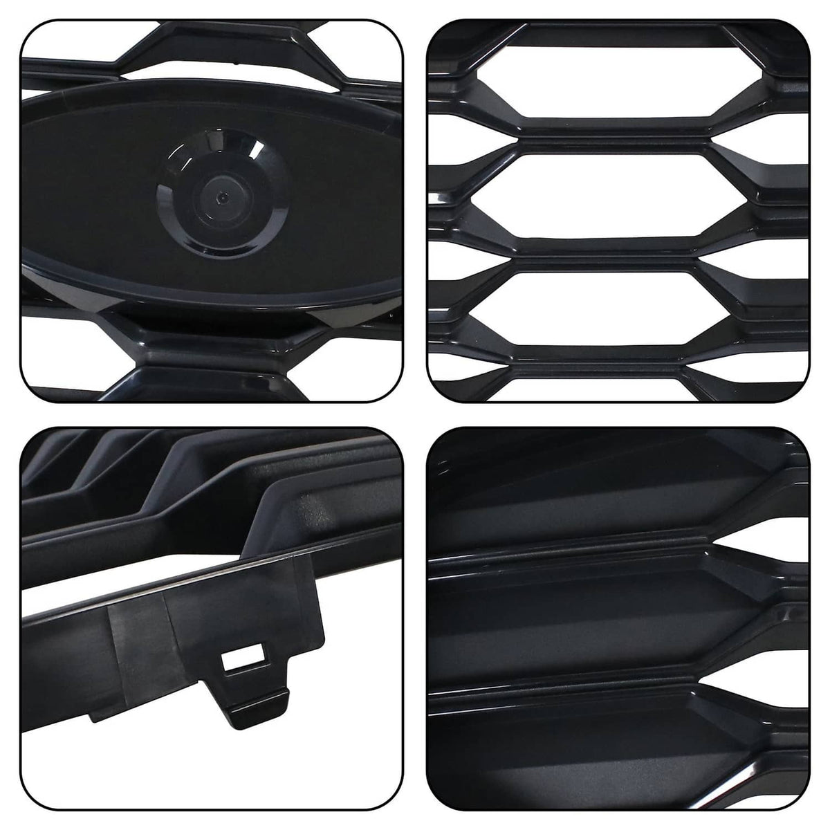 Bethesda Industrial For 2023-2025 Ford Escape ST-Line Front Black Grille W/O Radar Holes PJ6Z8200E