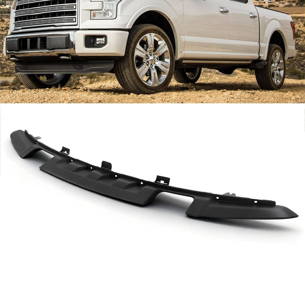 Bethesda Industrial New Front Lower Valance Panel Fits For 2015-2017 Ford F-150 HL3Z17626BB Black