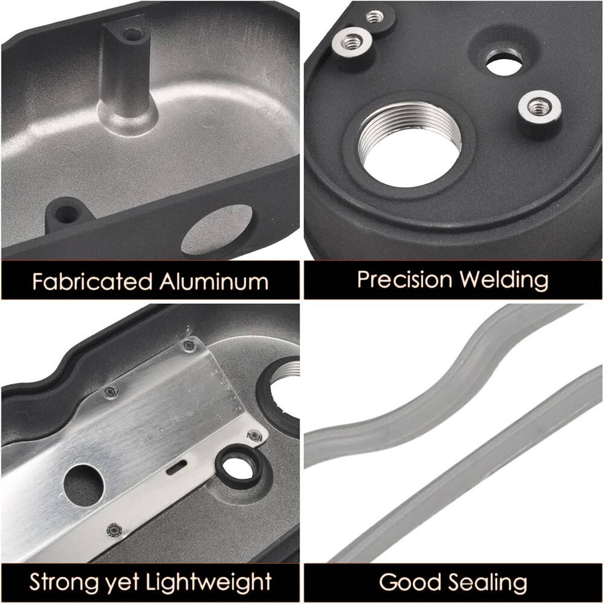 Bethesda Industrial Aluminum Valve Covers with Coil Mounts & Covers For Chevy LS LS1 LS2 LS3 LS6 LS7