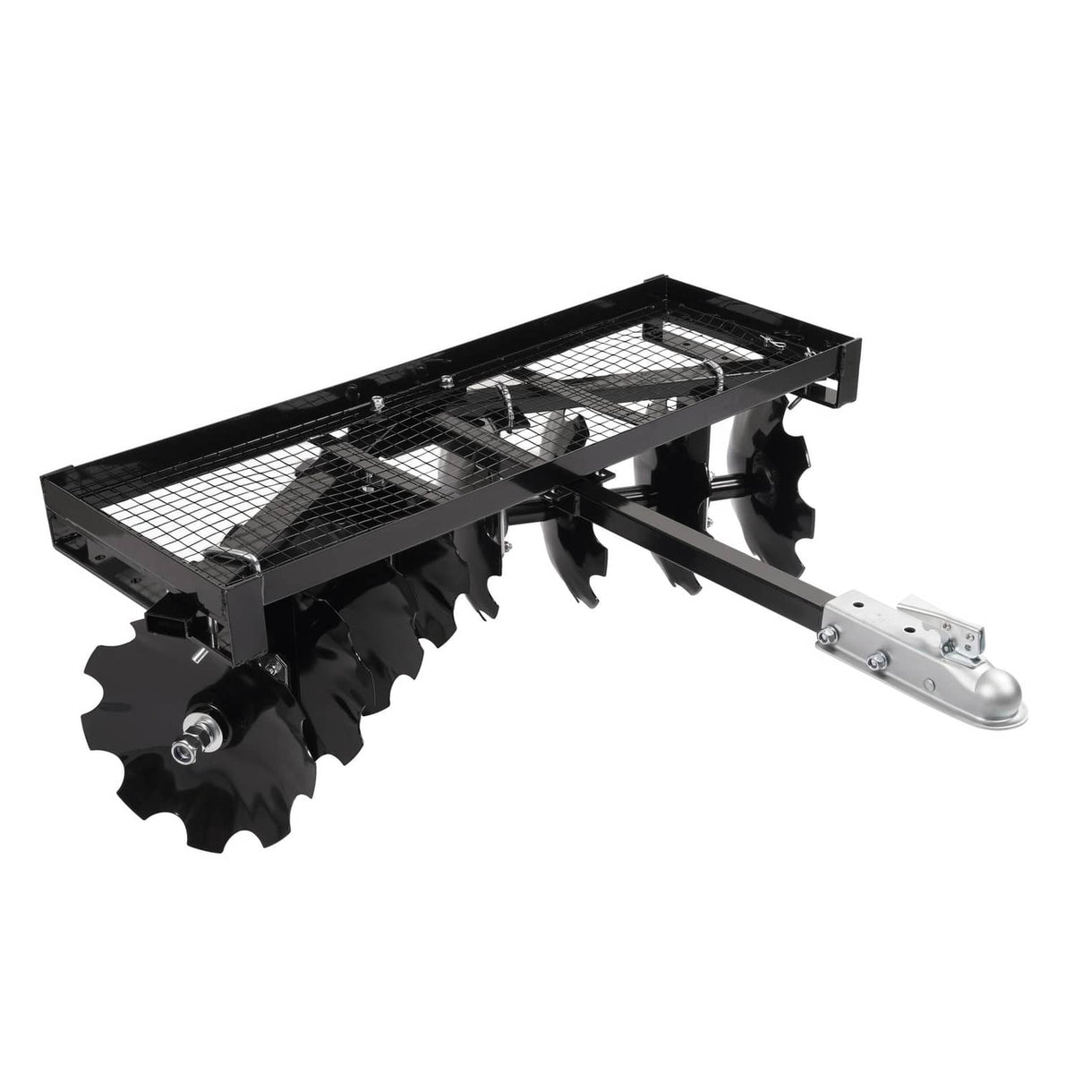 Bethesda Industrial Tow-Behind Notched Disc Harrow 4FT For ATV UTV Trailer Tilling W/ A 2" Towball