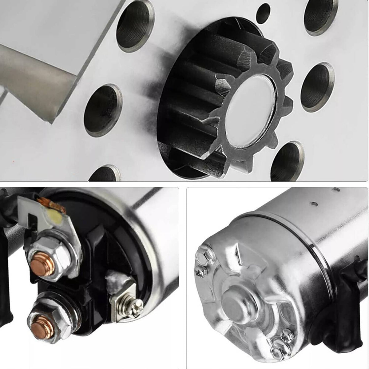 Bethesda Industrial New Starter Motor for Chevy SBC BBC GM Super Mini High Torque 1.4KW CW 10 Teeth