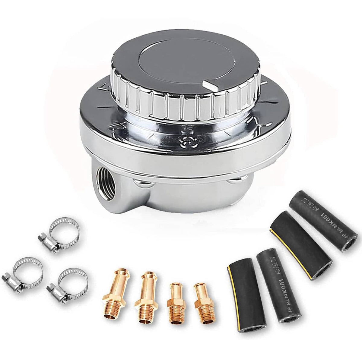 Bethesda Industrial Universal 1-6 PSI Adjustable Fuel Pressure Regulator Kit For Carburetor Engine