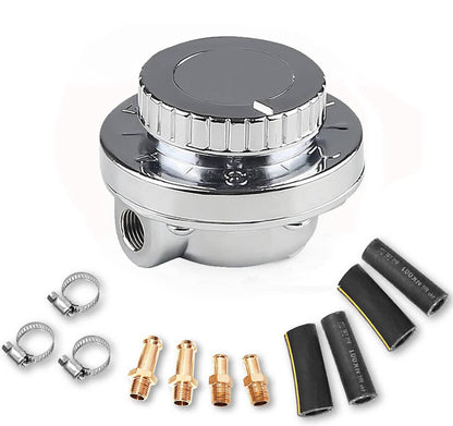 Bethesda Industrial Universal 1-6 PSI Adjustable Fuel Pressure Regulator Kit For Carburetor Engine