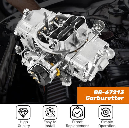 Bethesda Industrial 4 Barrel Carburetor E-Choke For Holley Quickfuel Brawler 750 CFM Double Pumper