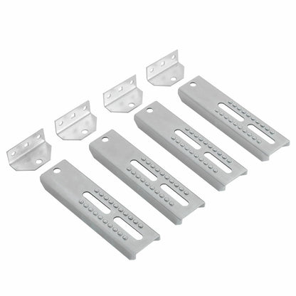 Bethesda Industrial 8PCS 10" Galvanized Swivel  Boat Trailer Vertical Bunk Board Brackets Bolster