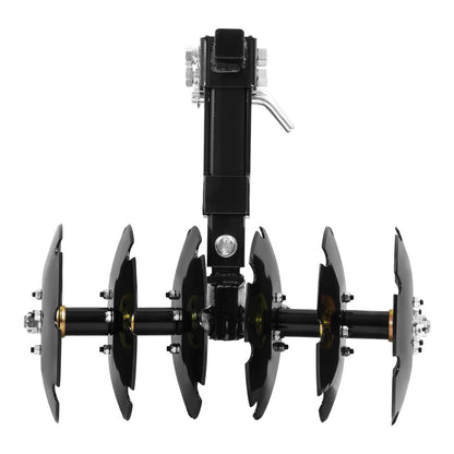 Bethesda Industrial 20" Notched Disc Harrow Plow Attachment for ATV UTV W/ 6 X Concave 2" Receiver