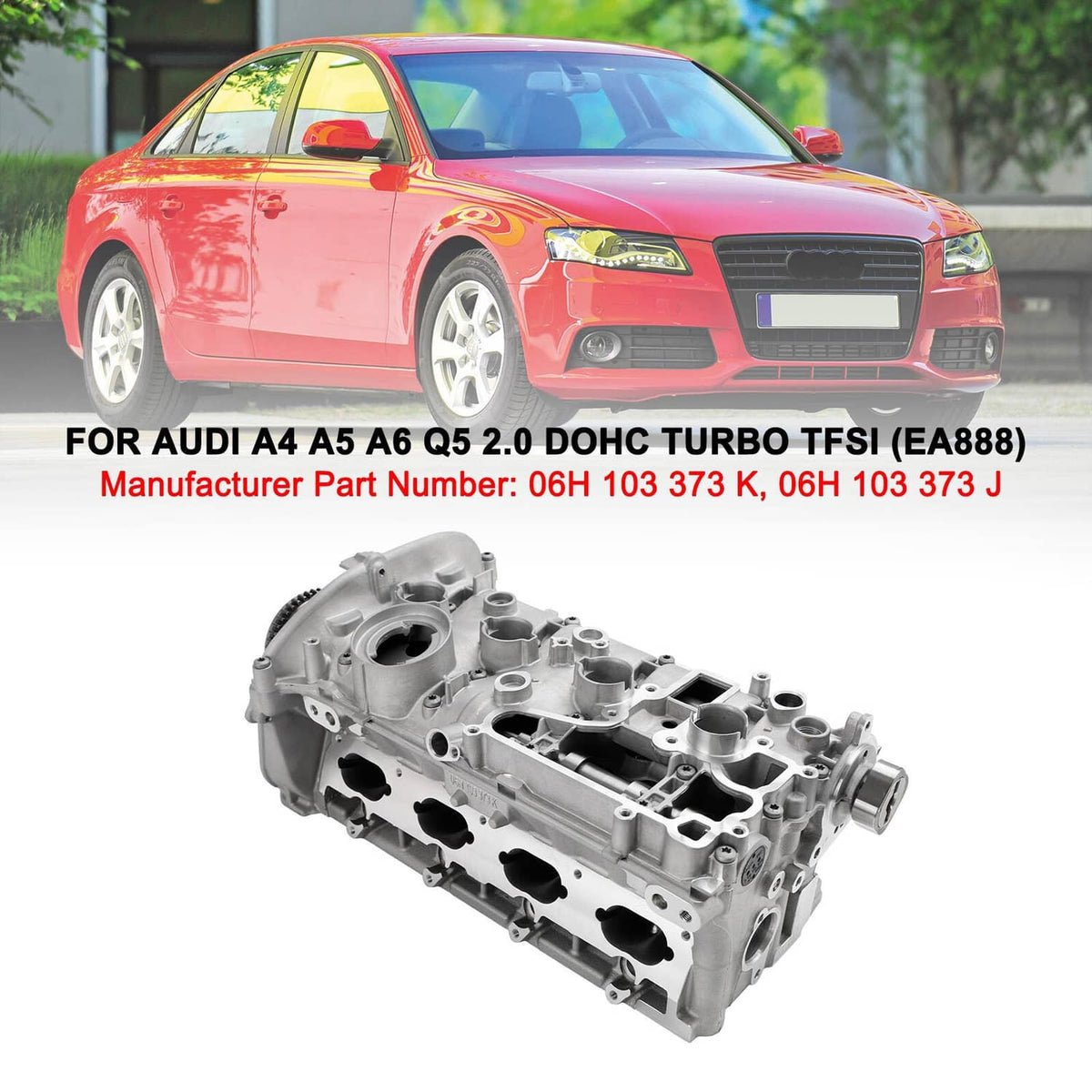 Bethesda Industrial EA888 Cylinder Head Assembly For Audi A4 A5 A6 CAEA CAEB CPMB CAED 06H103373J