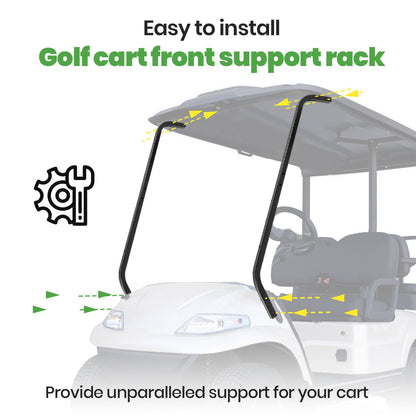 Bethesda Industrial Black Golf Cart Steel Front Roof Support Strut Kit For Advanced EV For ICON