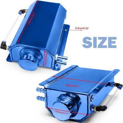 Bethesda Industrial Universal 2L Aluminum Coolant Radiator Overflow Recovery Water Tank Bottle New