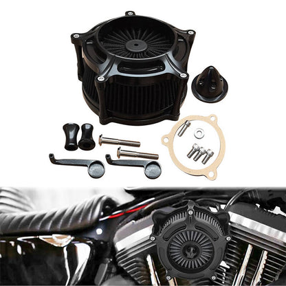 Bethesda Industrial Black Air Cleaner Intake Filter For Harley Touring Road King Street Glide 08-16