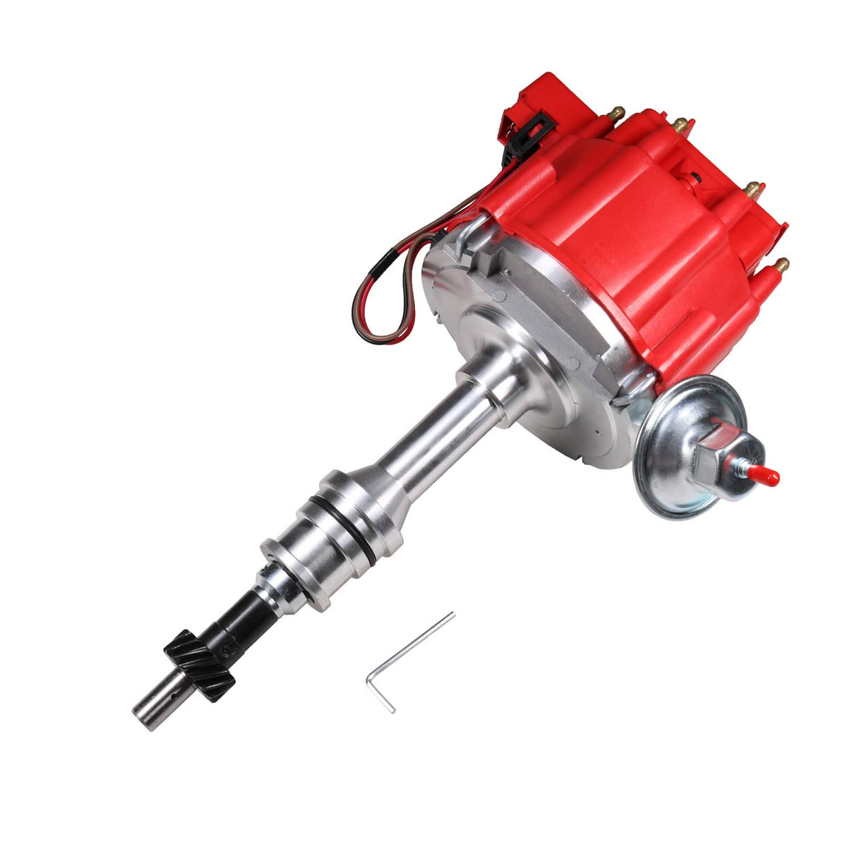 Bethesda Industrial Red HEI Distributor For Ford 351W Windsor w/ 65K Hi-output Coil & Pigtails NEW