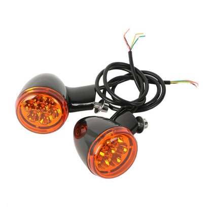 Bethesda Industrial Rear LED Turn Signals Light Bracket Fit For 1992-22 Harley Sportster XL 883 1200