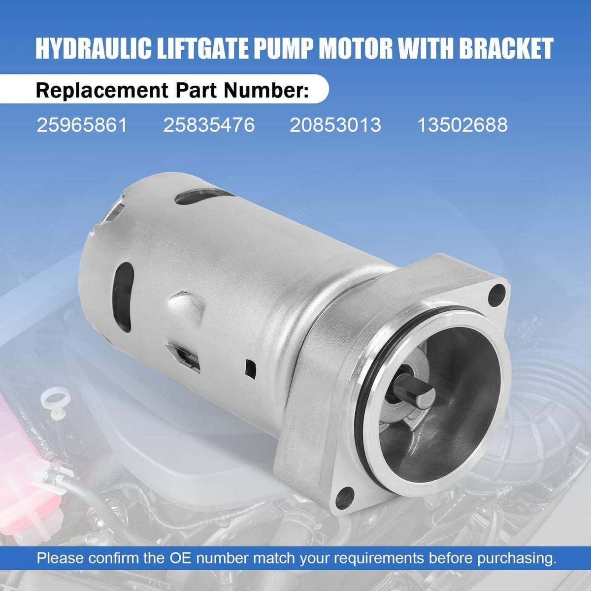 Bethesda Industrial Hydraulic Liftgate Pump Motor for Cadillac SRX 2010-2015 CTS 2010-2014 25965861