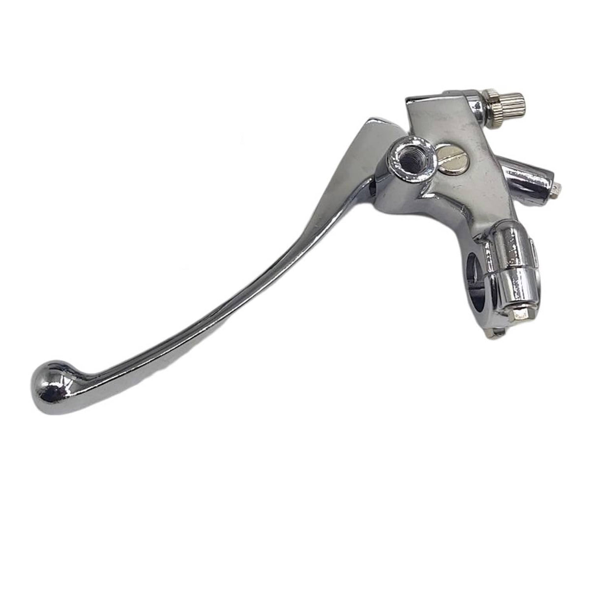 Bethesda Industrial US Left Handle Clutch Lever Perch For Honda CB650 CB650SC CB750 70s 80s （Silver）