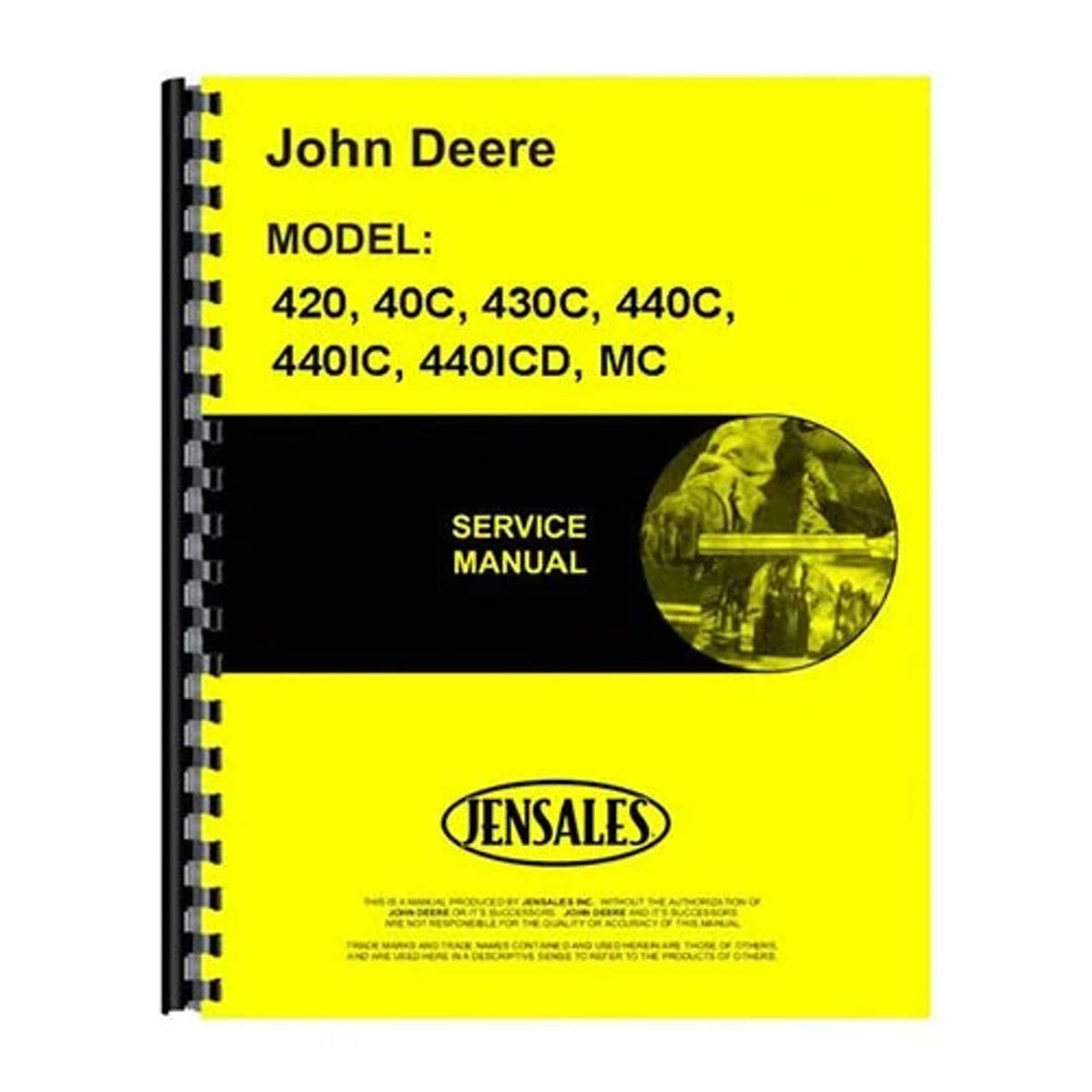 Bethesda Industrial Service Manual fits John Deere 420 440C MC 420 440C