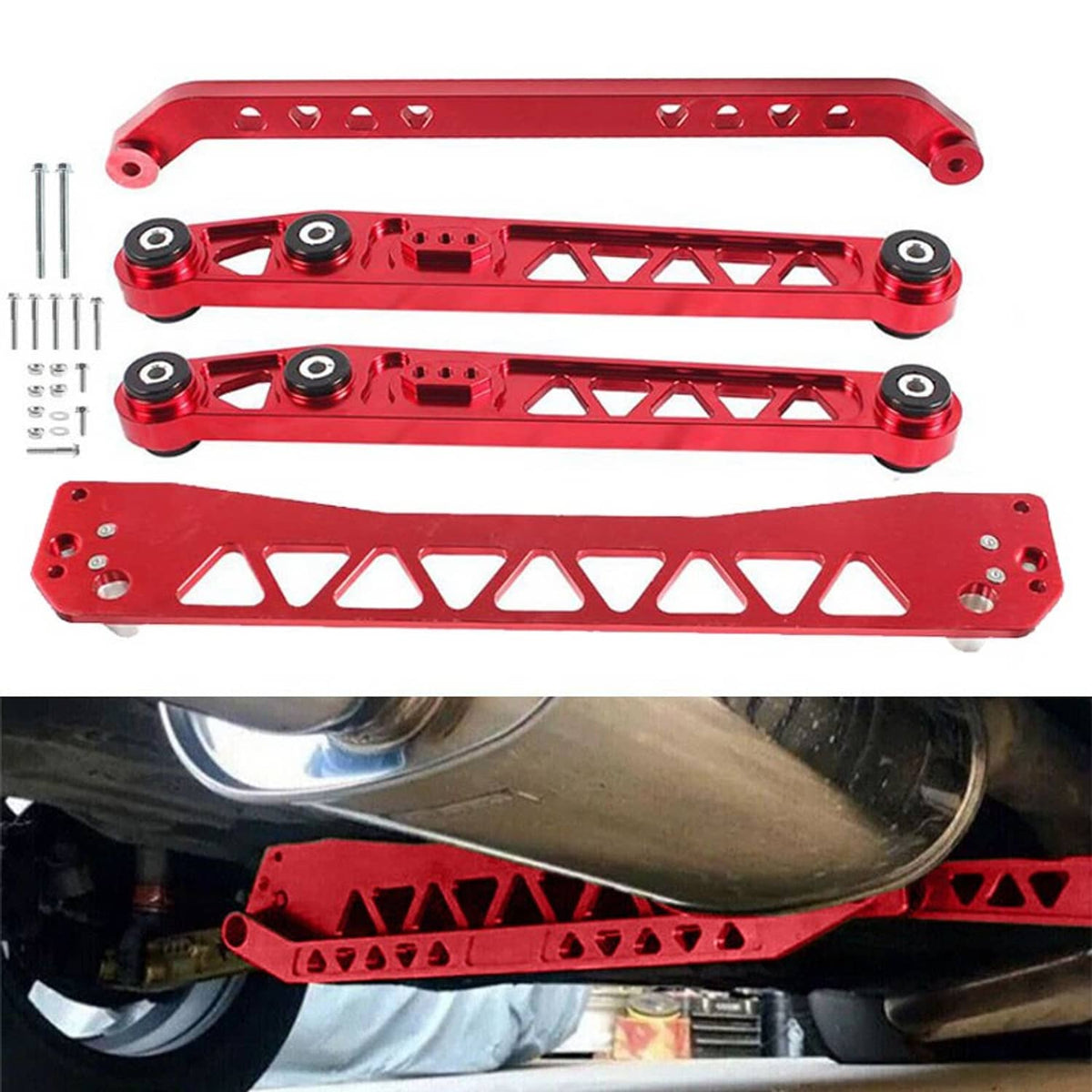 Bethesda Industrial Billet Subframe Control Arm Lca Tie Bar Brace Rear For 1996-2000 Honda Civic Ek