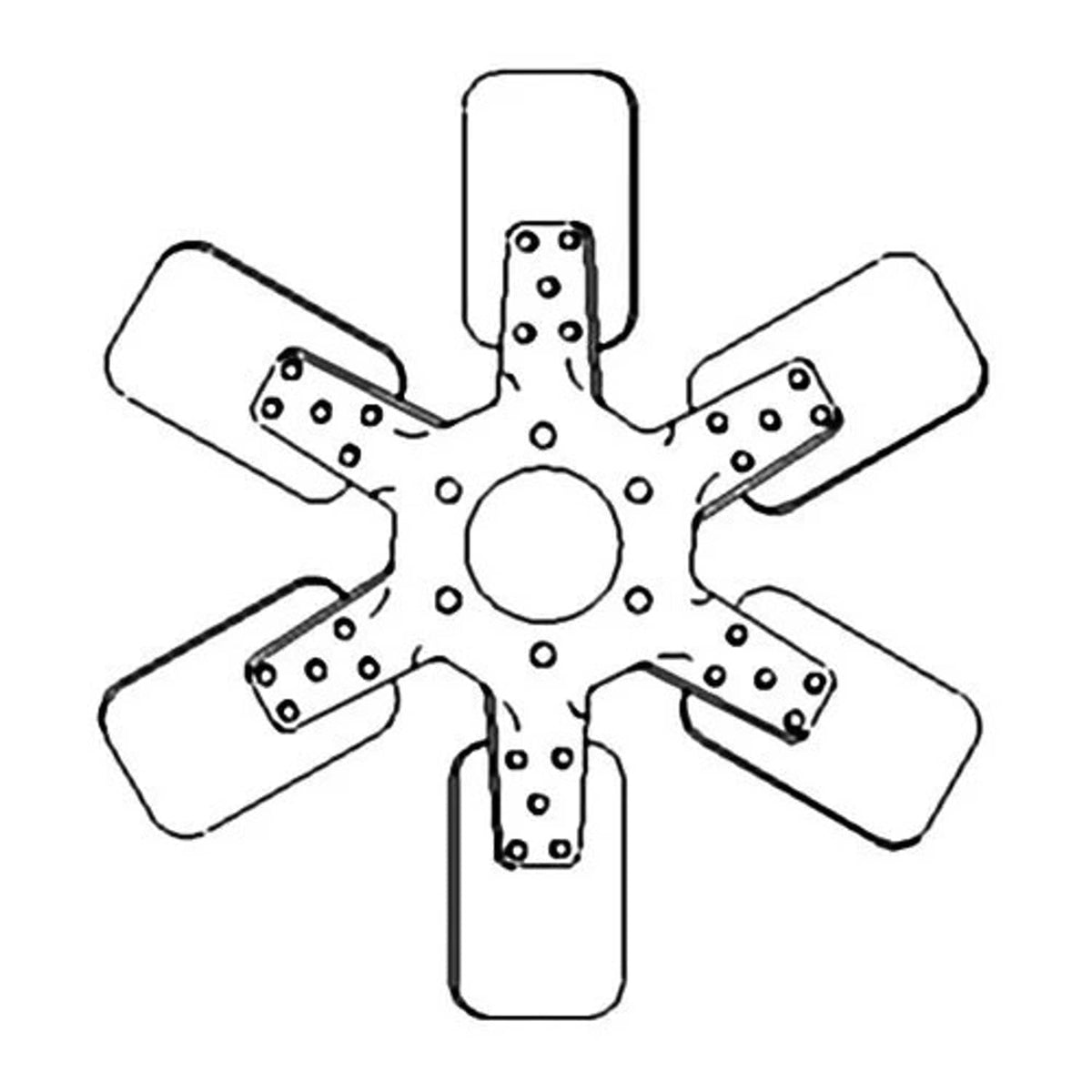 Bethesda Industrial Cooling Fan - 6 Blade fits International 806 856 1456 2806 2856 21026 A173728