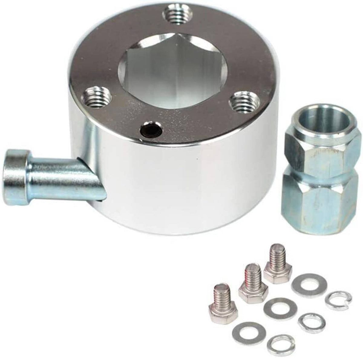 Bethesda Industrial Silver Steering Wheel Quick Release Disconnect Hub 3/4" Shaft Size For IMCA NHRA