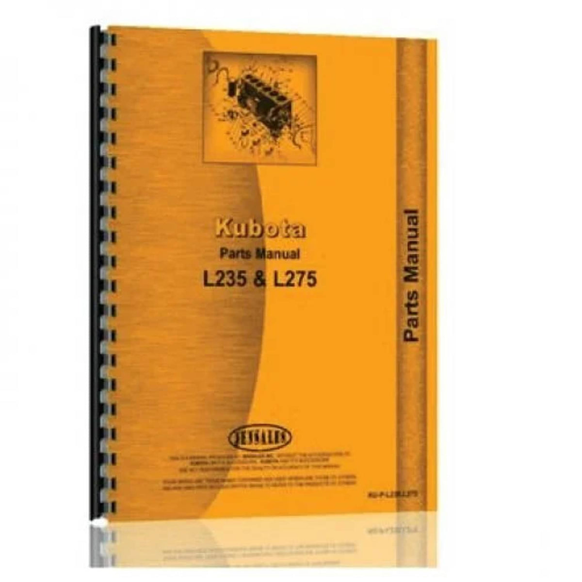 Bethesda Industrial Parts Manual fits Kubota L235 L275